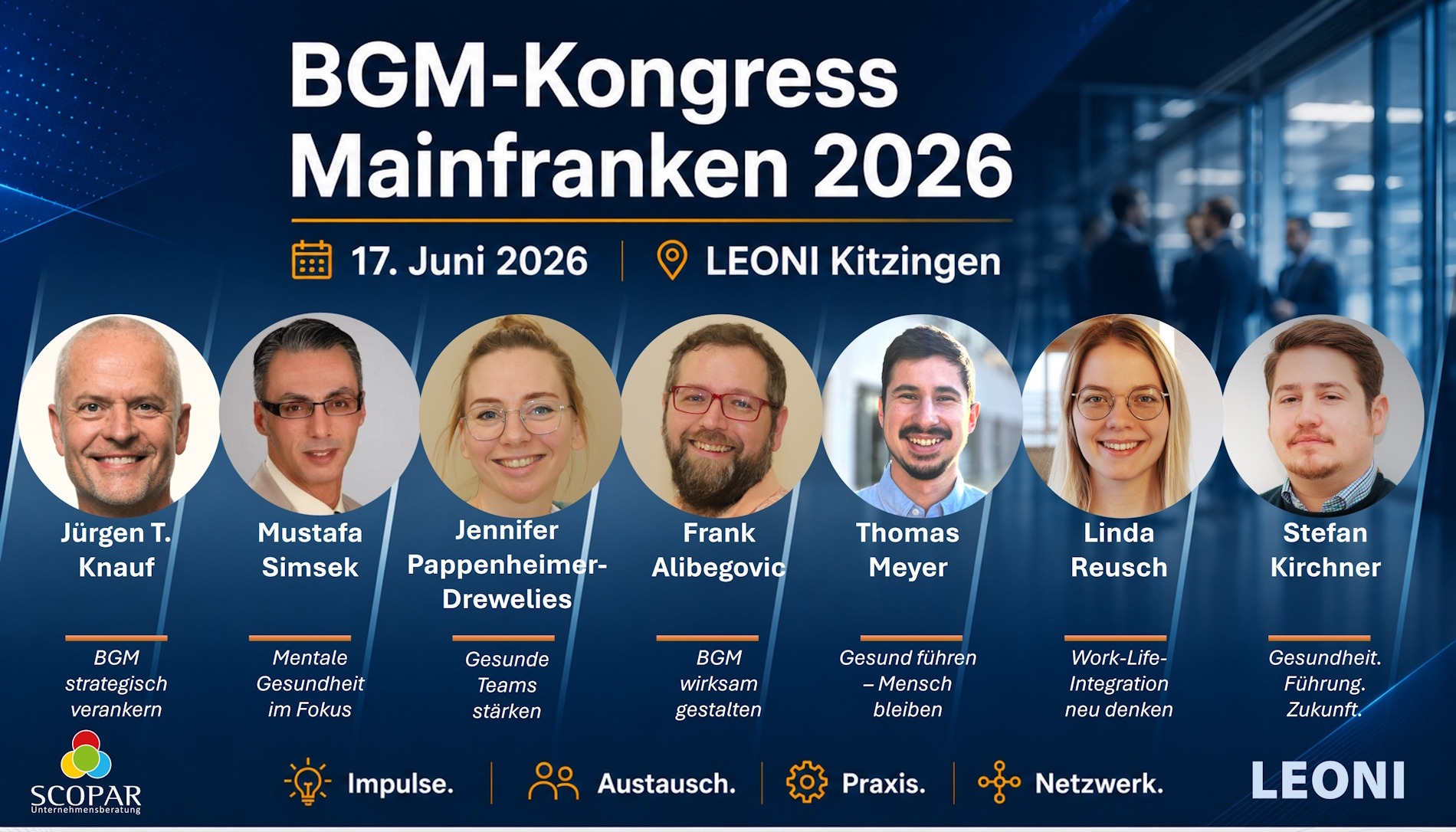 17.06.2026 Dritter BGM-Kongress Mainfranken bei LEONI in Kitzingen