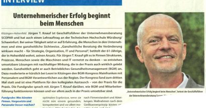 Jürgen T. Knauf im Interview bei der Fundgrube Kitzingen