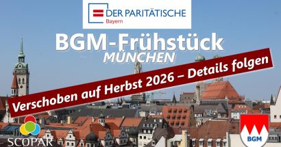 verschoben auf Herbst 2026: BGM-Frühstück in München: PARITÄTISCHER Wohlfahrtsverband